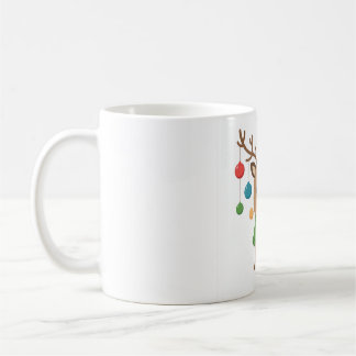 Mug Boules de Noël Suspendues aux Bois de Renne