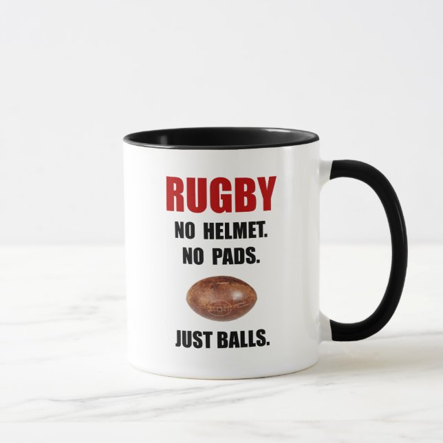 Mug Boules de rugby (Droite)