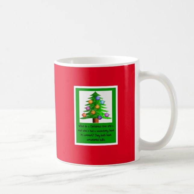 Mug Boules de vasectomie de Noël (Droite)