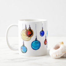 Boules multicolores de Noël