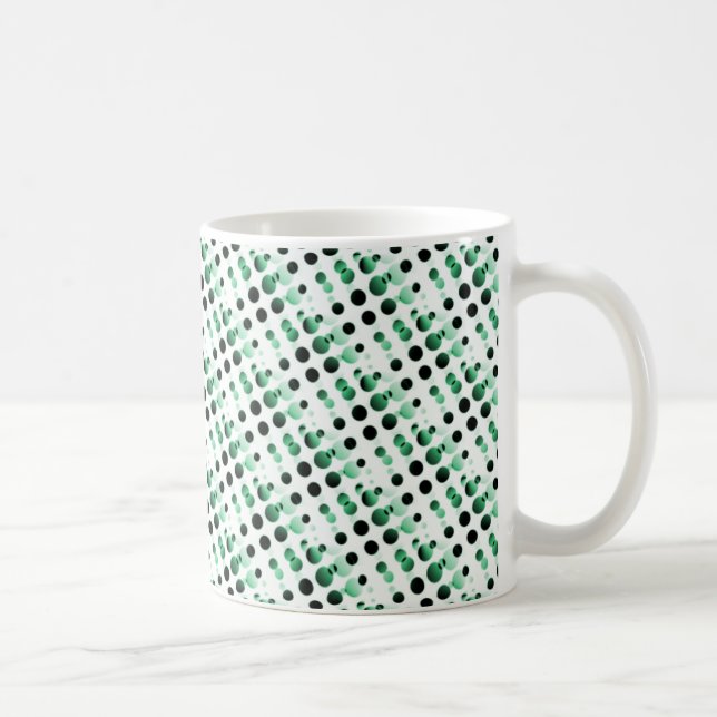 Mug Boules rétro Mug, Vert Clover (Droite)