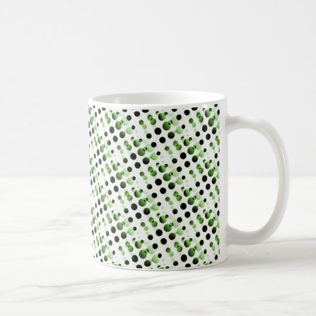 Mug Boules rétro Mug, Vert olive (Droite)