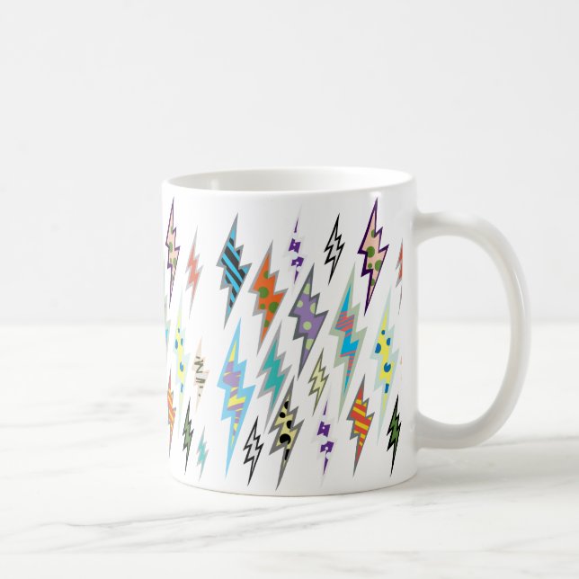 Mug Boulon de foudre coloré (Droite)