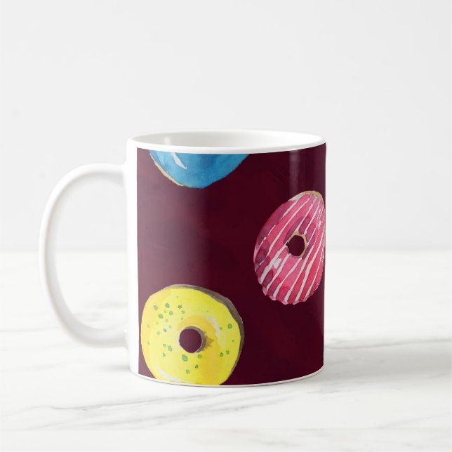 Mug Boulons de rubis : Motif imperméable. (Gauche)