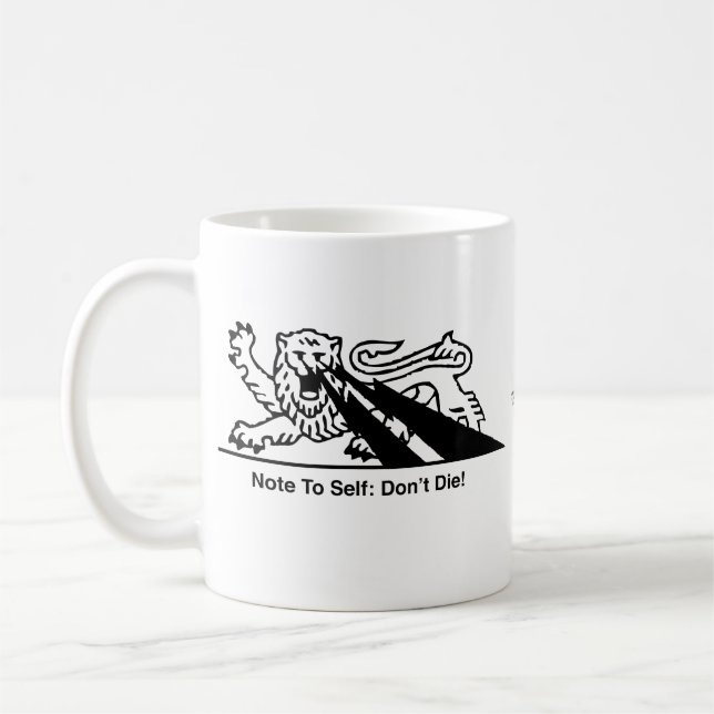 Mug Boulons du lion w/Lightning {noir 1} (Gauche)