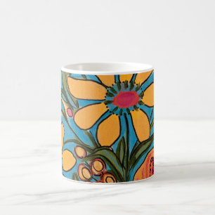 Mug Bouquet Boho Big Yellow Blooms