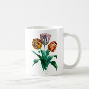 Mug Bouquet coloré Vintage Aquarelle Tulip Fleurs