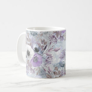 Mug Bouquet d'anémones délicat.