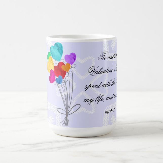 Mug Bouquet de ballons en papier coeur (Centre)
