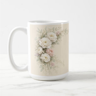 Mug Bouquet de coin botanique romantique pour une élég