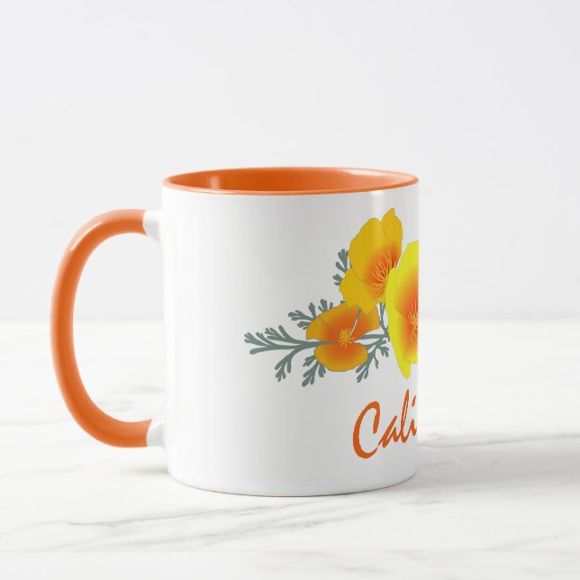 Mug Bouquet de coquelicot en Californie avec Musique d (Gauche)