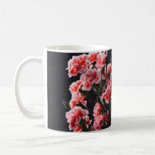 Mug Bouquet de fleurs Carnation couleur vintage sur