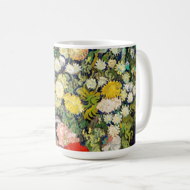 Mug Bouquet de fleurs dans un vase de Vincent Van Gogh (Devant droit)