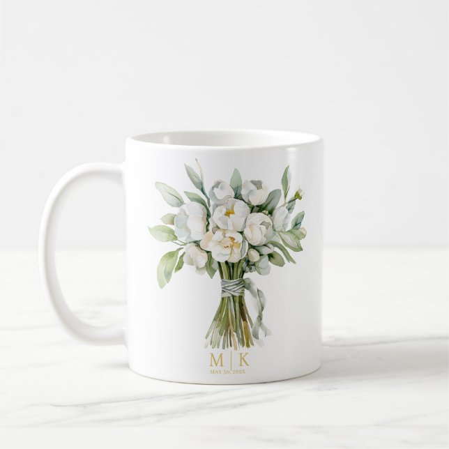 Mug Bouquet de fleurs de mariage (Gauche)