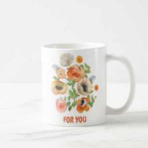 Mug Bouquet De Fleurs De Printemps Orange Pour Vous