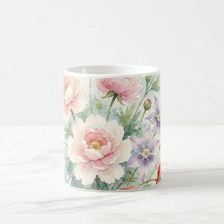 Mug Bouquet de fleurs sauvages de jardin de campagne à