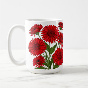 Mug Bouquet de gerbera rouge
