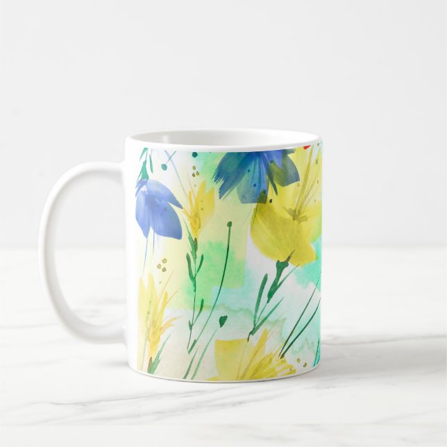 Mug Bouquet de la mode orchidée (Gauche)