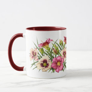 Mug Bouquet de lis d'un jour rouge