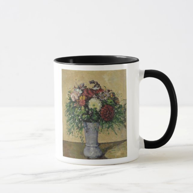 Mug Bouquet de Paul Cezanne | des fleurs dans un vase, (Droite)