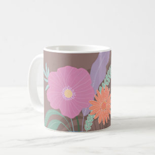 Mug Bouquet de printemps mignon des fleurs modernes