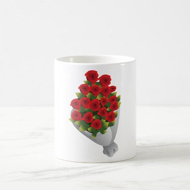 Mug Bouquet De Roses Rouges (Créateur téléchargé)