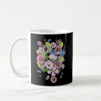 Mug Bouquet de tiges botaniques de fleur de bois de ch
