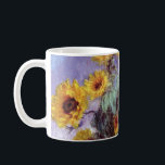 Mug Bouquet de tournesols de Claude Monet, Art Vintage<br><div class="desc">Bouquet of Sunflowers (1881) de Claude Monet est un vintage impressionniste peinture à la morue florale d'art. Fleurs jaunes fleuries du jardin. Un bouquet de tournesol de saison estivale dans un vase. À propos de l'artiste : Claude Monet (1840-1926) est un fondateur du mouvement de peinture impressionniste française, dont la...</div>