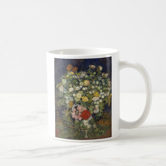 Mug Bouquet de Vincent van Gogh | des fleurs dans un (Droite)