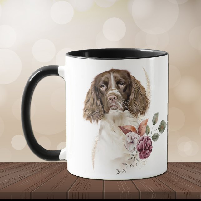 Mug Bouquet d'hiver Springer Spanig Dog (Créateur téléchargé)