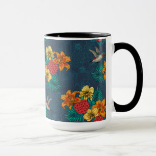 Mug Bouquet et colibris tropicaux