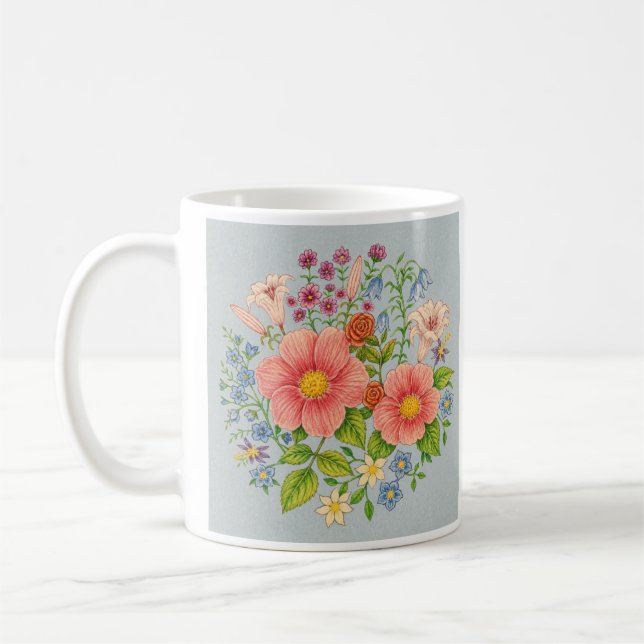 Mug Bouquet floral (Gauche)