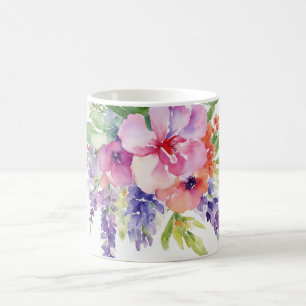 Mug Bouquet floral aquarelle