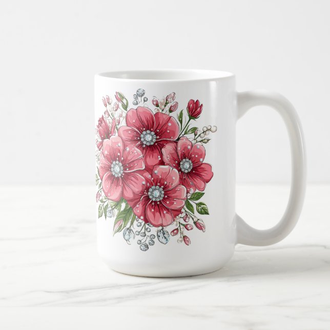 Mug Bouquet floral coloré (Droite)