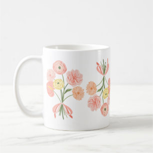 Mug Bouquet floral d'aquarelle préppie