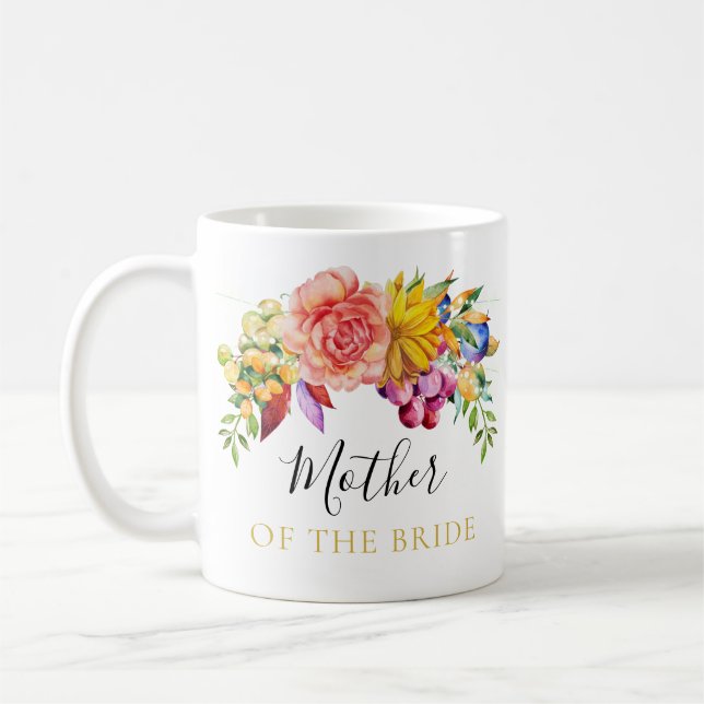 Mug Bouquet floral Mère de la mariée (Gauche)