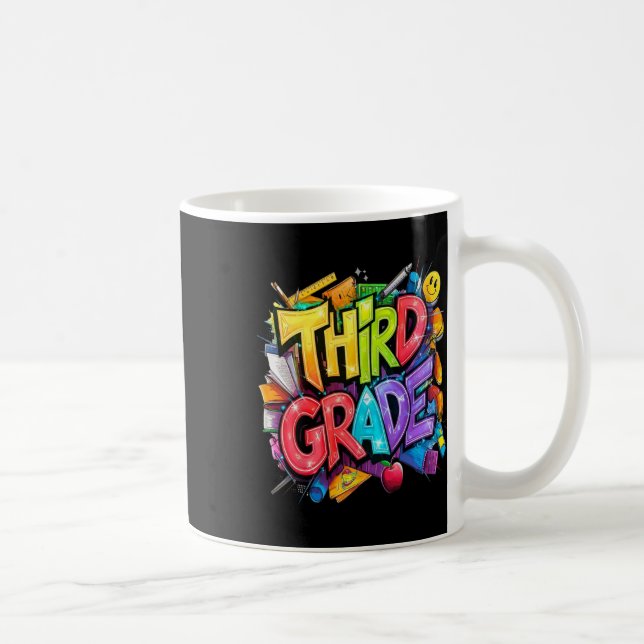 Mug Bouquet Floral Pour Enseignant Pour Le Premier Jou (Droite)