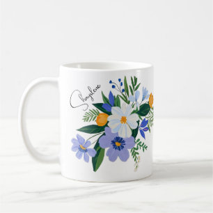 Mug Bouquet floral violet orange