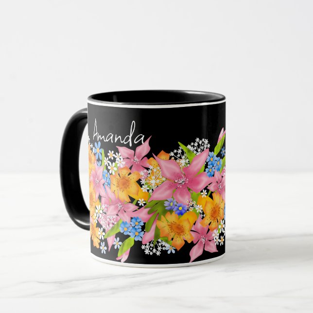 Mug Bouquet printanier (Devant gauche)