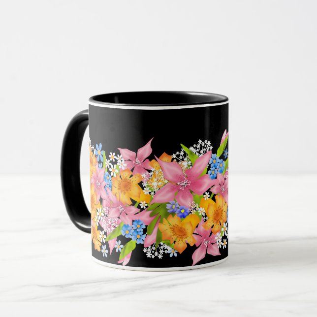 Mug Bouquet printanier (Devant gauche)