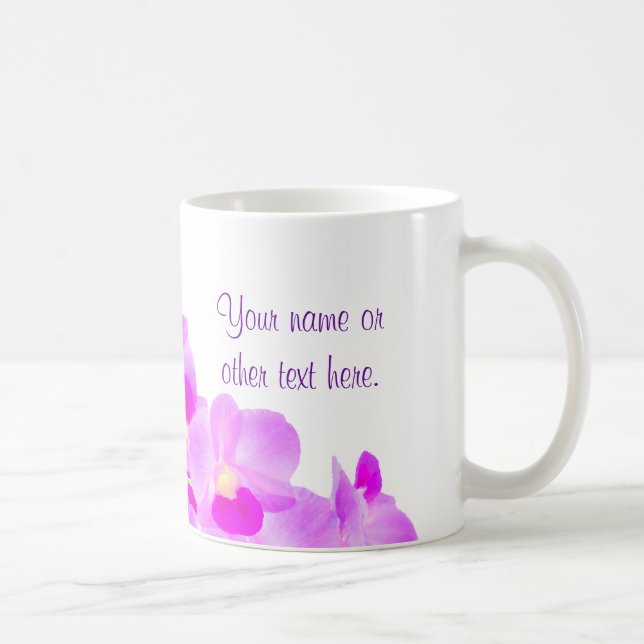 Mug Bouquet rose d'orchidée (Droite)