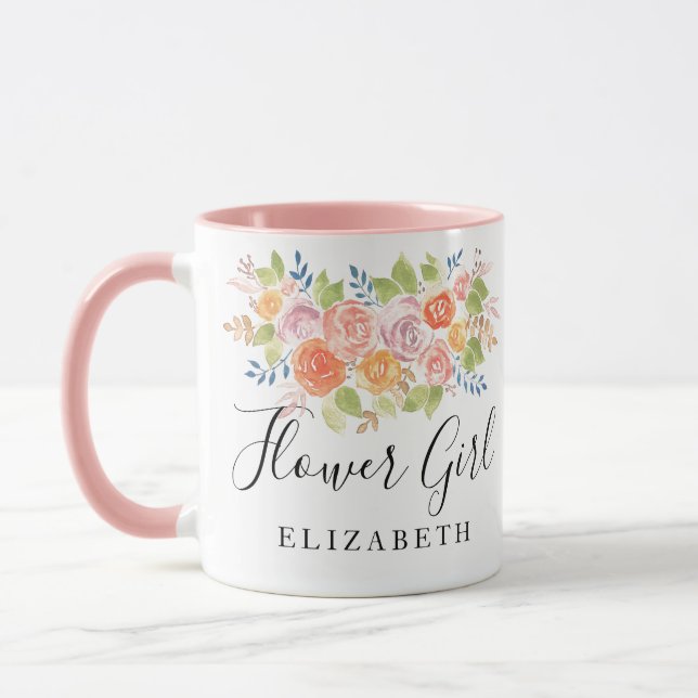 Mug Bouquet Rose Fleur (Gauche)