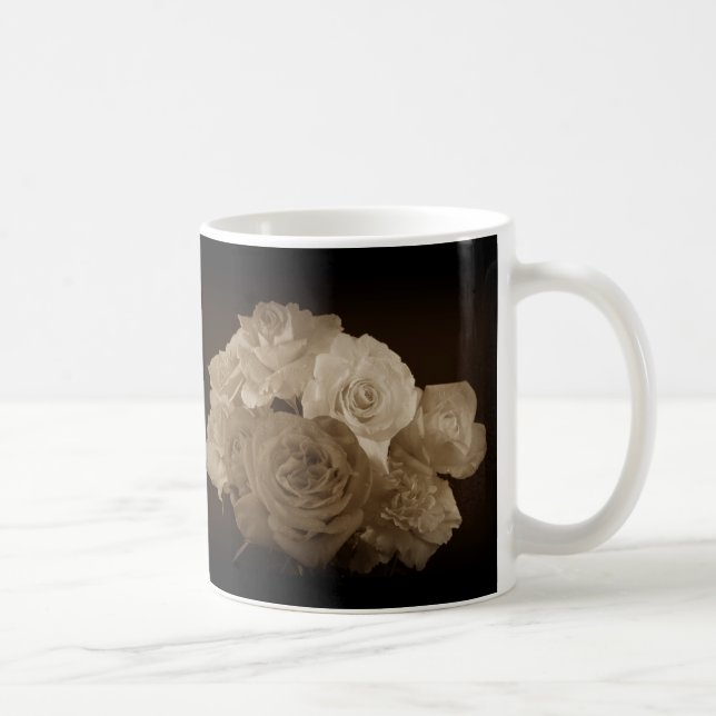 Mug Bouquet Sepia Rose (Droite)