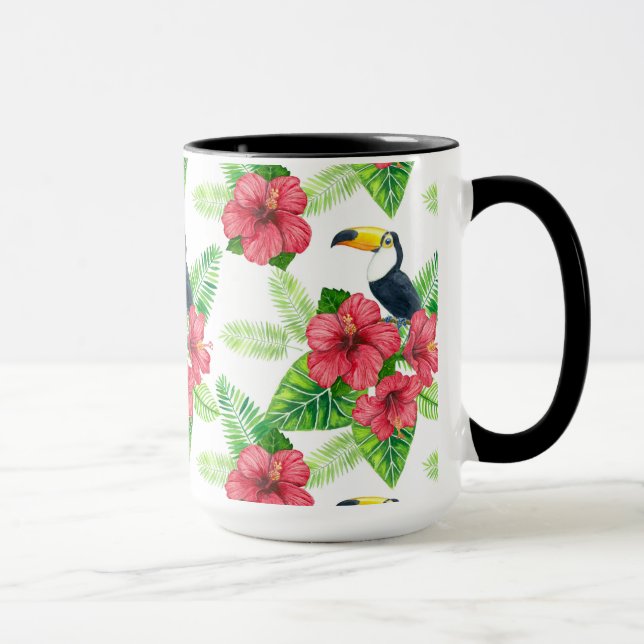 Mug Bouquet Toucan et tropical (Droite)
