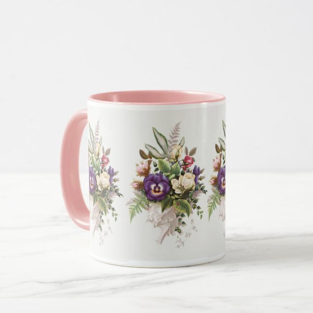 Mug Bouquet vintage Floral Design (Devant gauche)