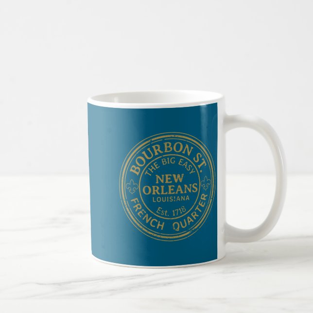 Mug Bourbon Street New Orleans French Quarter Distress (Droite)
