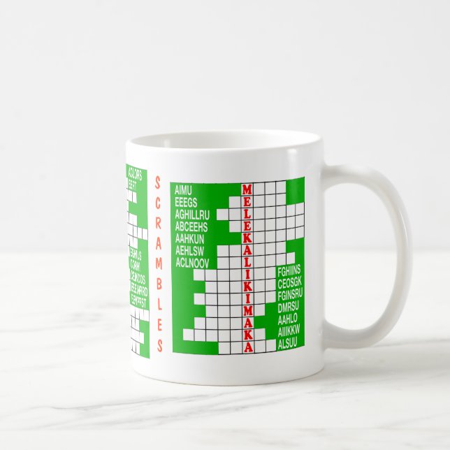 Mug Bousculades de mot de Noël (Droite)