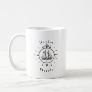 Mug Boussole de navigation de voile de Naples Floride