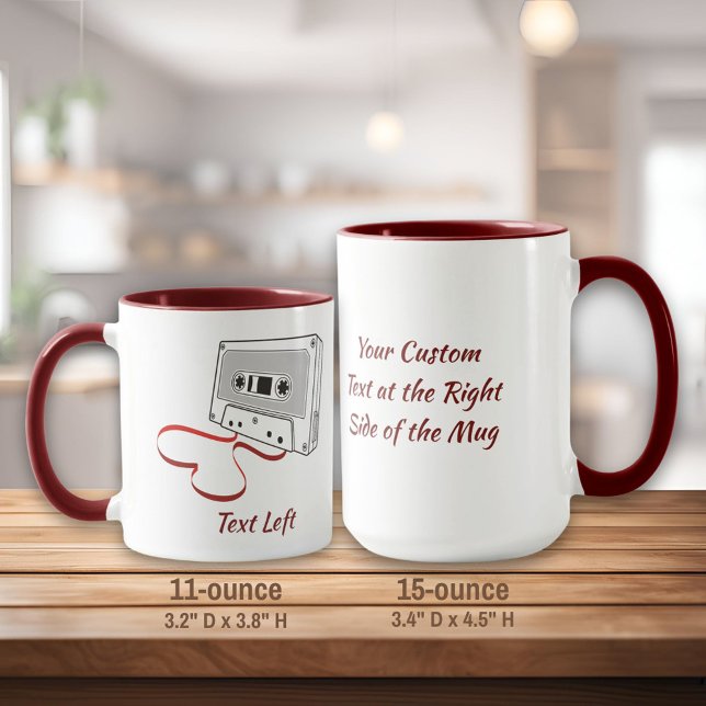 Mug Bouteille à café à cassette audio (Créateur téléchargé)