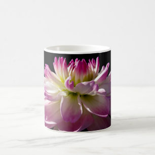 Mug Bouteille à café à imprimé floral rose dahlia